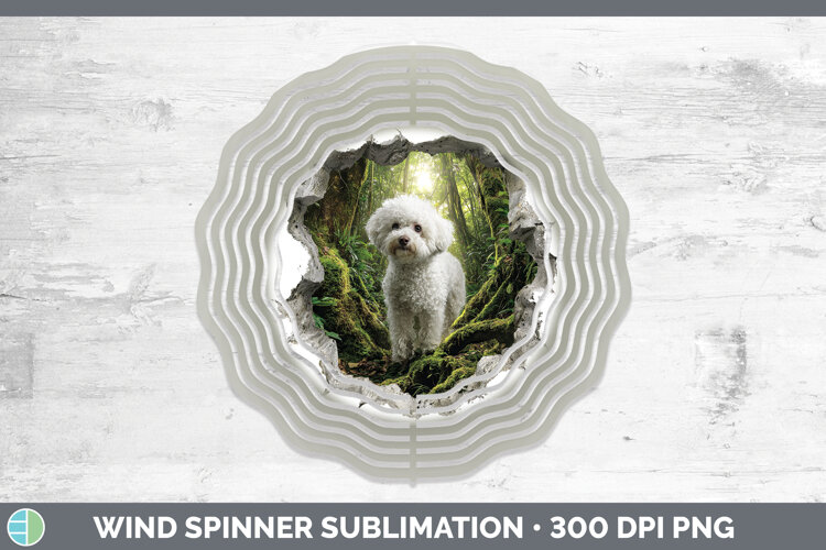 GorgeousDogs 02 3D Hole Wind Spinner design.