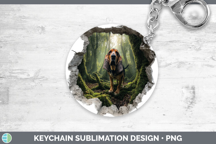 GorgeousDogs 02 3D Hole Keychain design.