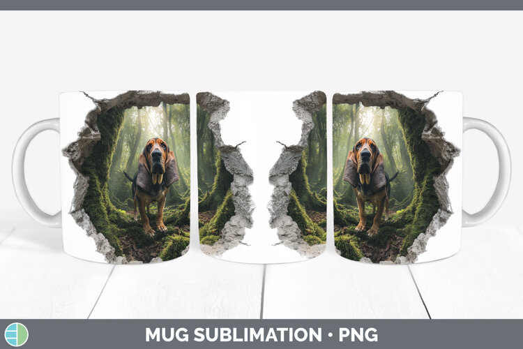 GorgeousDogs 02 3D Hole Mug Wrap design.