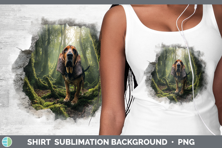 Bloodhound Dogs 02 3D Hole Shirt Sublimation Design
