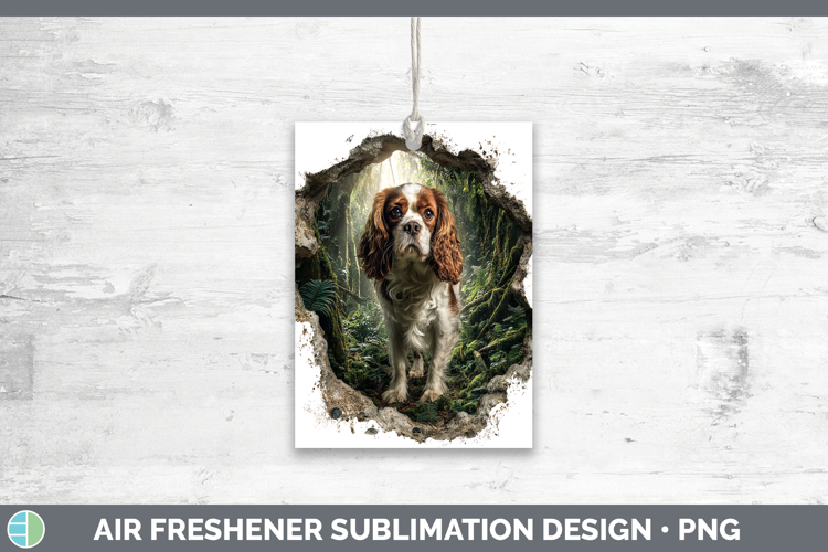 Cavalier King Charles Spaniel Dogs 02 3D Hole Air Freshener