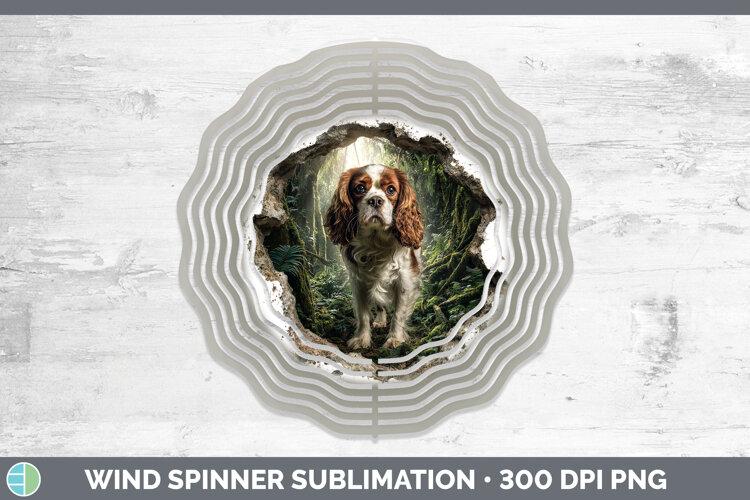 GorgeousDogs 02 3D Hole Wind Spinner design.