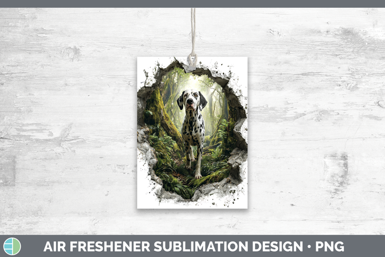 Dalmatian Dogs 02 3D Hole Air Freshener Sublimation Design