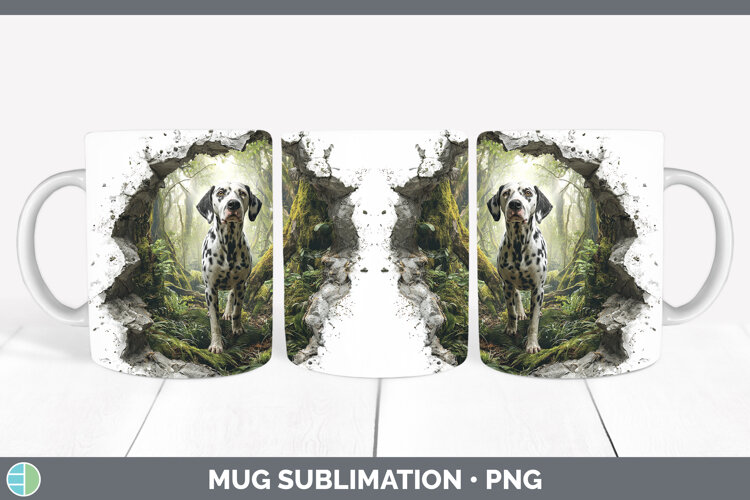 GorgeousDogs 02 3D Hole Mug Wrap design.