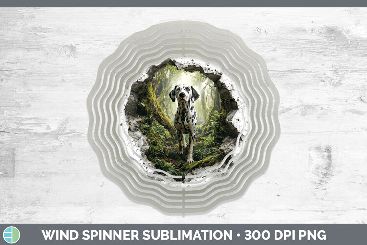 GorgeousDogs 02 3D Hole Wind Spinner design.