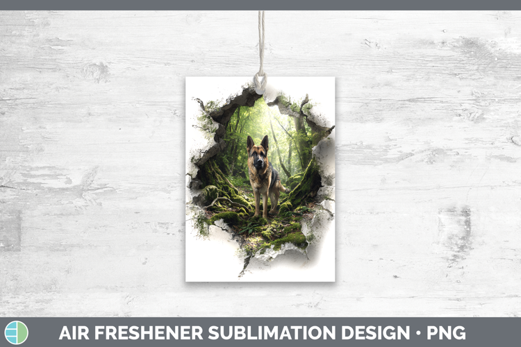 German Shepherd Dogs 02 3D Hole Air Freshener Sublimation De