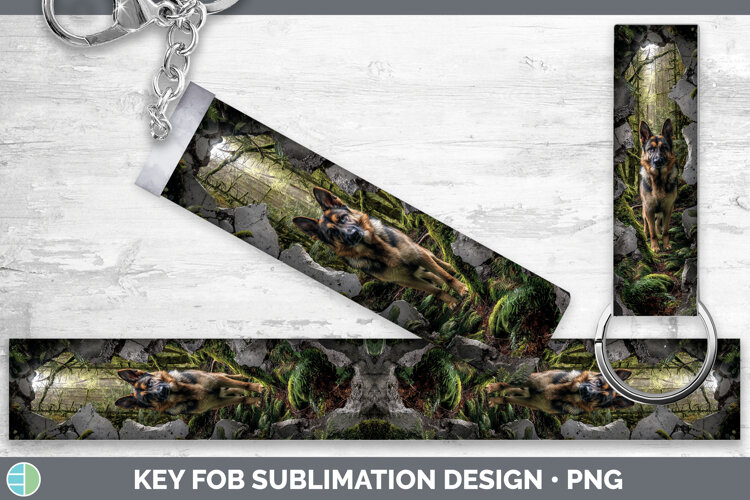 GorgeousDogs 02 3D Hole Key Fob design.