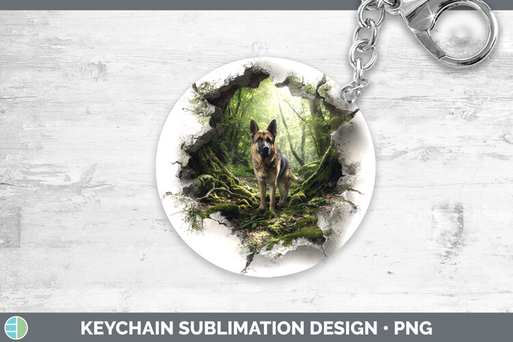 GorgeousDogs 02 3D Hole Keychain design.