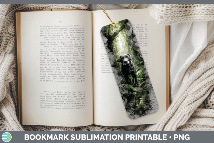 Labrador Retriever Dogs 02 3D Hole Bookmark Sublimation Desi