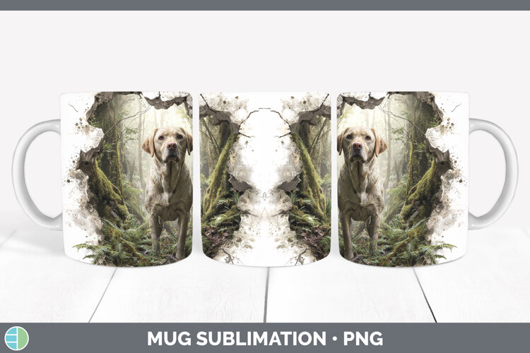 GorgeousDogs 02 3D Hole Mug Wrap design.