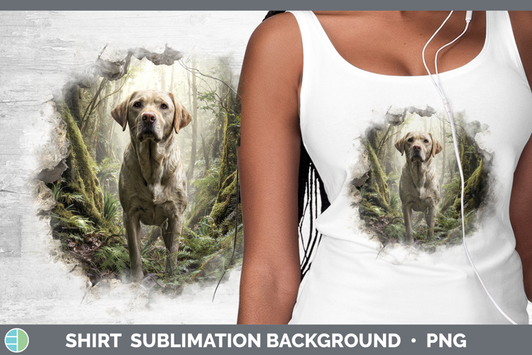 Labrador Retriever Dogs 02 3D Hole Shirt Sublimation Design