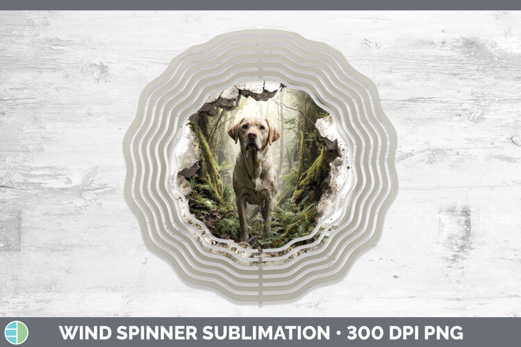 GorgeousDogs 02 3D Hole Wind Spinner design.