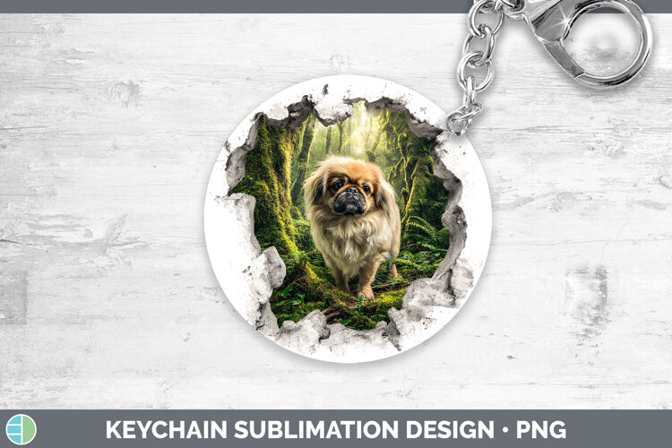 GorgeousDogs 02 3D Hole Keychain design.