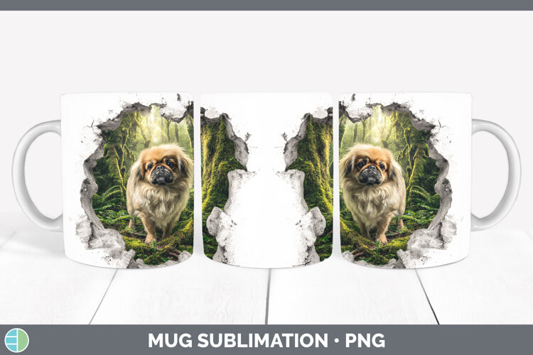 GorgeousDogs 02 3D Hole Mug Wrap design.