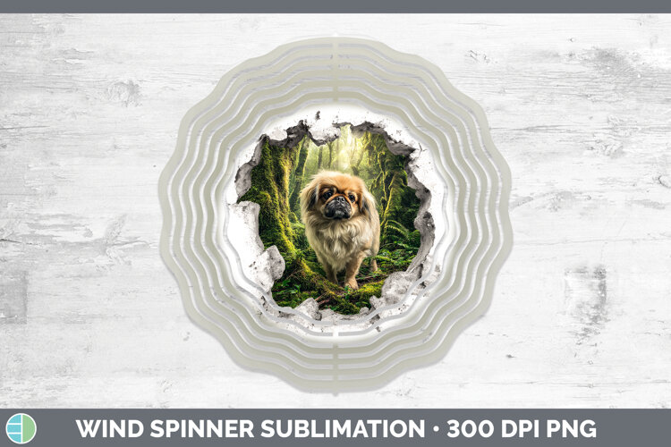 GorgeousDogs 02 3D Hole Wind Spinner design.