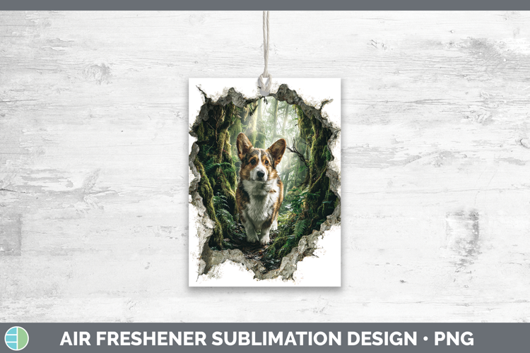 Pembrook Corgi Dogs 02 3D Hole Air Freshener Sublimation Des