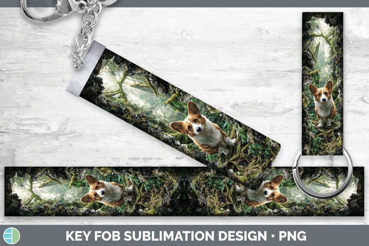 GorgeousDogs 02 3D Hole Key Fob design.