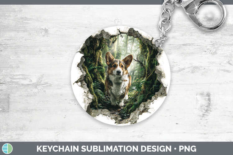 GorgeousDogs 02 3D Hole Keychain design.