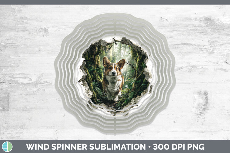 GorgeousDogs 02 3D Hole Wind Spinner design.