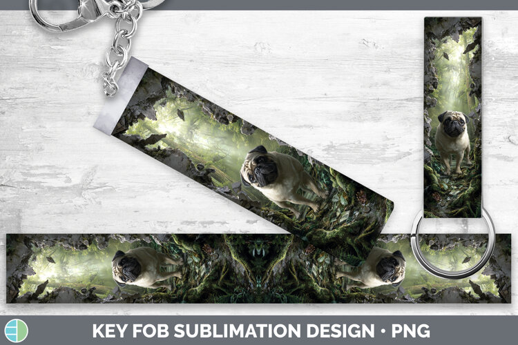 GorgeousDogs 02 3D Hole Key Fob design.