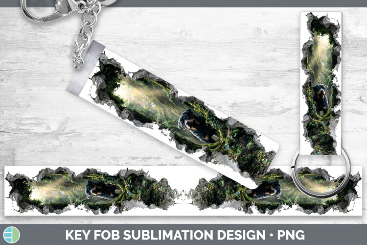 GorgeousDogs 02 3D Hole Key Fob design.