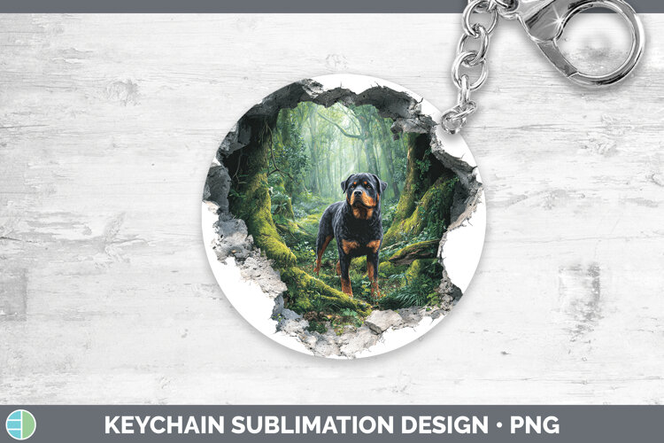 GorgeousDogs 02 3D Hole Keychain design.