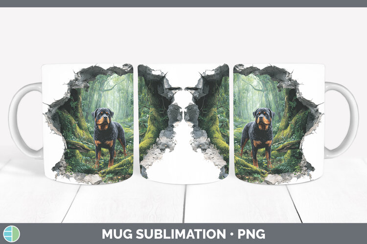 GorgeousDogs 02 3D Hole Mug Wrap design.