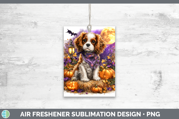 Dogs 02 Bandana Halloween Cavalier King Charles Spaniel Air