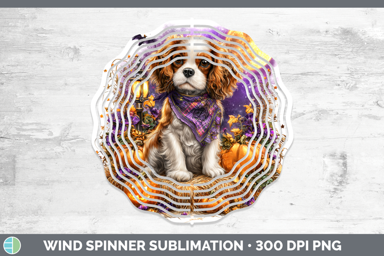 Dogs 02 Bandana Halloween Cavalier King Charles Spaniel Wind