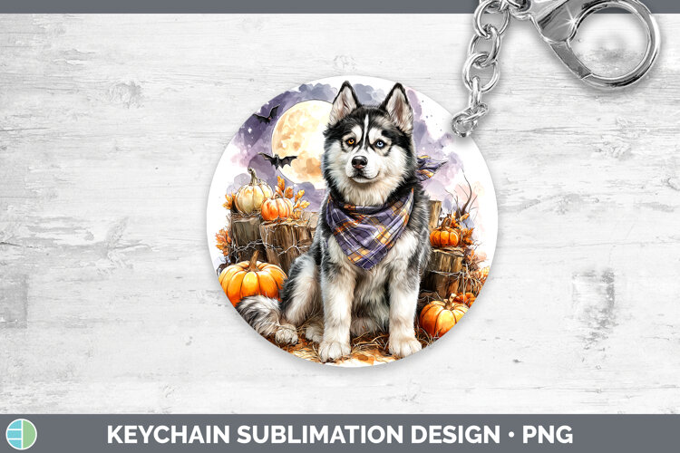 GorgeousDogs 02 Bandana Halloween Keychain design.
