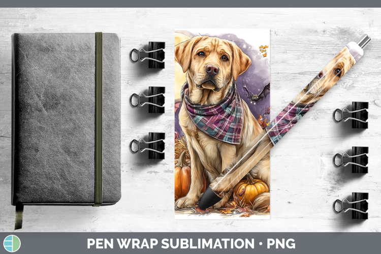 Dogs 02 Bandana Halloween Labrador Retriever Pen Wrap Sublim