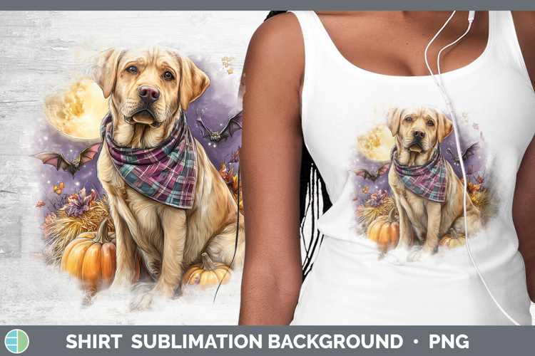 Dogs 02 Bandana Halloween Labrador Retriever Shirt Sublimati