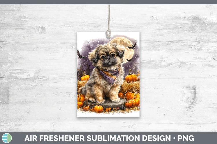 Dogs 02 Bandana Halloween Pekingese Air Freshener Sublimatio