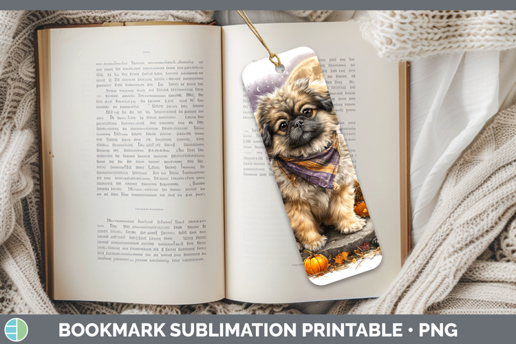 Dogs 02 Bandana Halloween Pekingese Bookmark Sublimation Pri