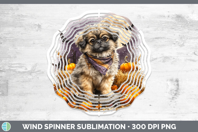 GorgeousDogs 02 Bandana Halloween Wind Spinner design.