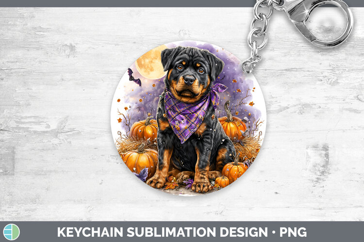 GorgeousDogs 02 Bandana Halloween Keychain design.