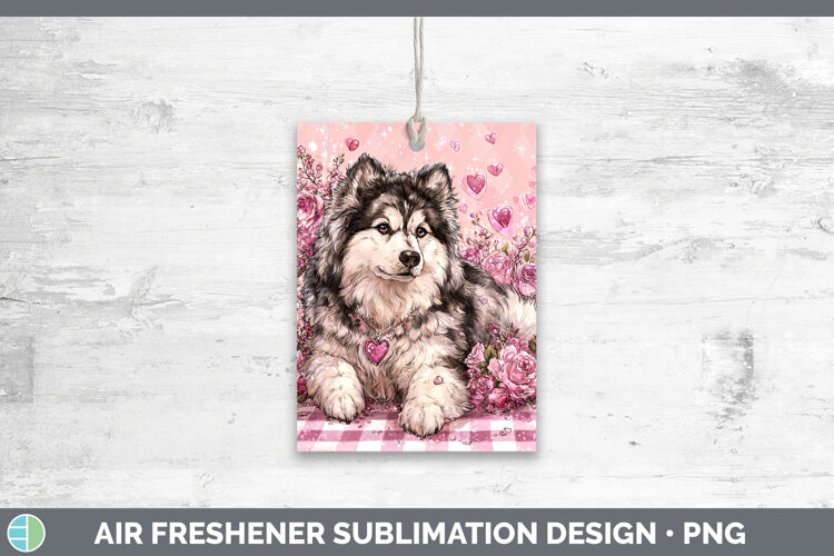GorgeousDogs 02 Checker Valentine Air Freshener design.