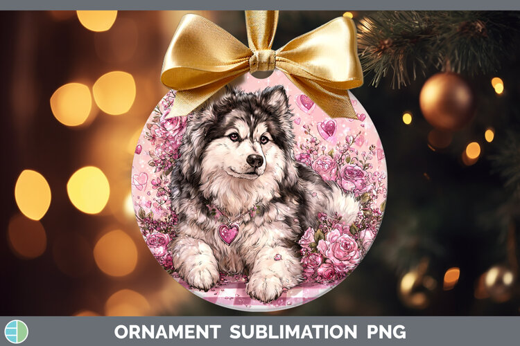 GorgeousDogs 02 Checker Valentine Ornament design.