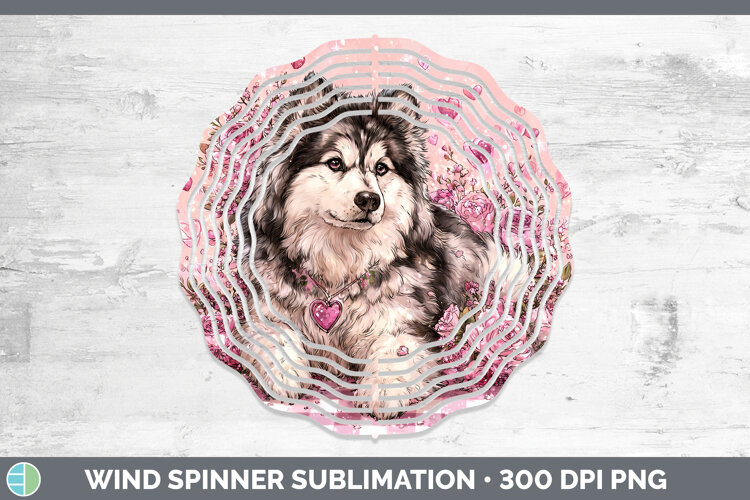 GorgeousDogs 02 Checker Valentine Wind Spinner design.