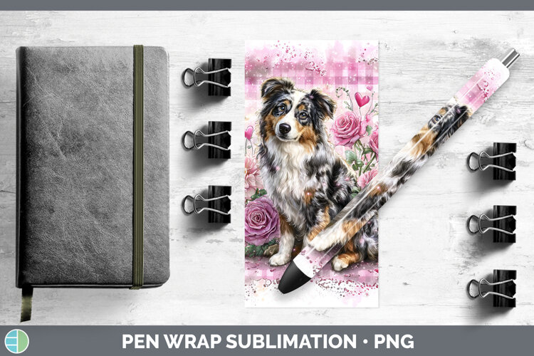 GorgeousDogs 02 Checker Valentine Pen Wrap design.