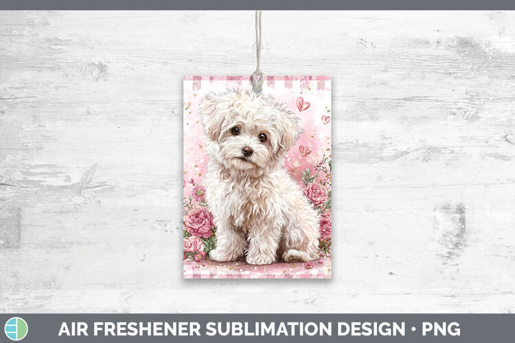 GorgeousDogs 02 Checker Valentine Air Freshener design.
