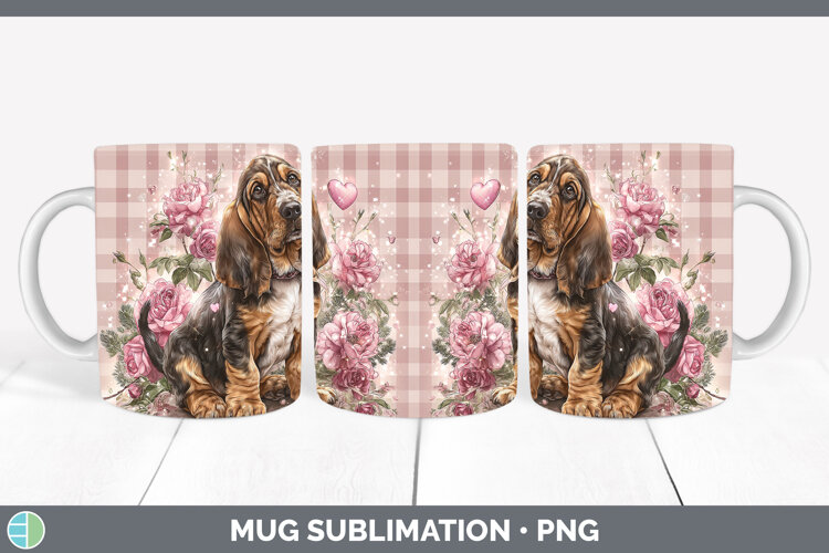 GorgeousDogs 02 Checker Valentine Mug Wrap design.