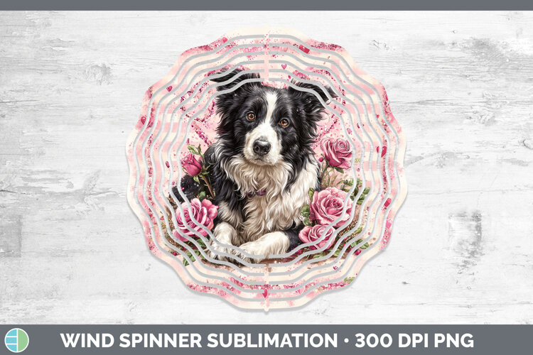 GorgeousDogs 02 Checker Valentine Wind Spinner design.