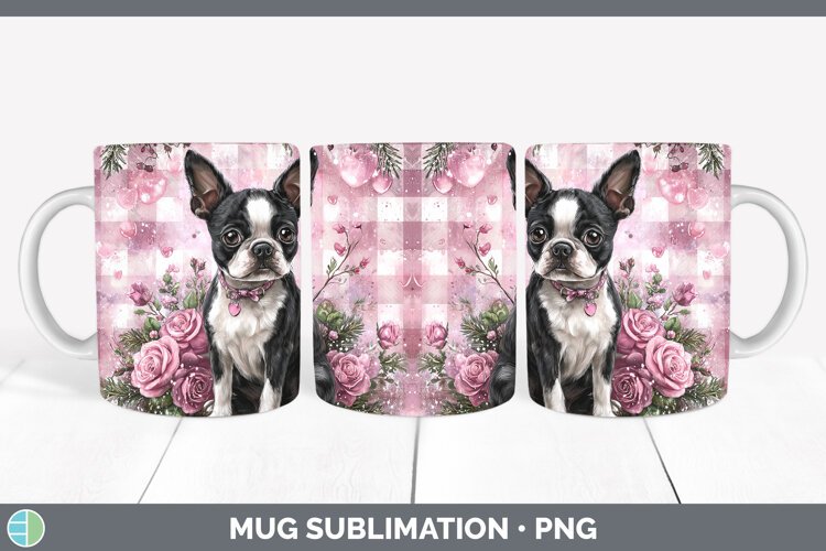 GorgeousDogs 02 Checker Valentine Mug Wrap design.