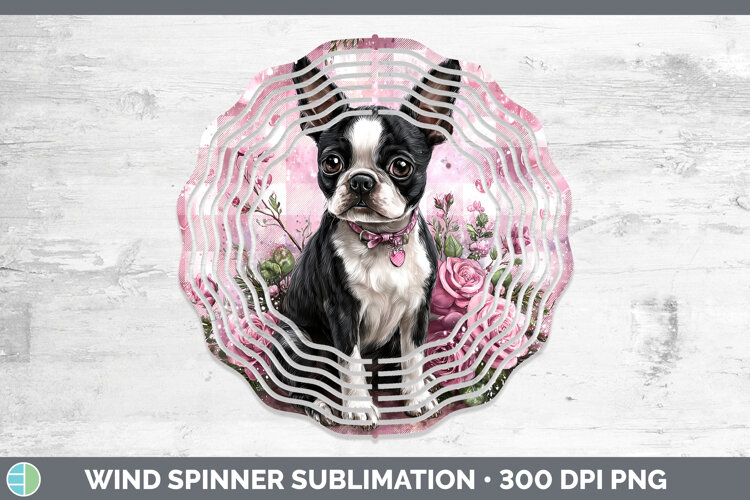GorgeousDogs 02 Checker Valentine Wind Spinner design.