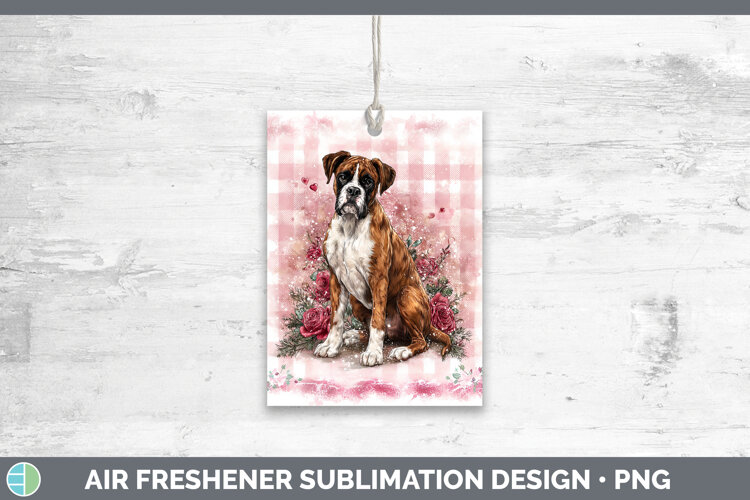 GorgeousDogs 02 Checker Valentine Air Freshener design.