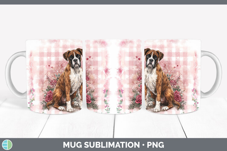 GorgeousDogs 02 Checker Valentine Mug Wrap design.