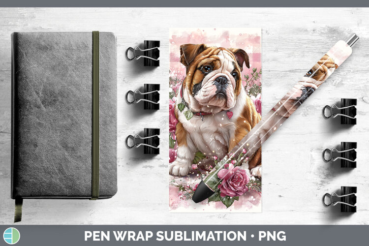 GorgeousDogs 02 Checker Valentine Pen Wrap design.