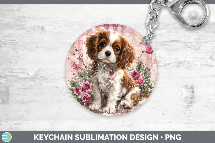 Cavalier King Charles Spaniel Dogs 02 Checker Valentine Keyc