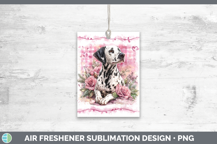 Dalmatian Dogs 02 Checker Valentine Air Freshener Sublimatio
